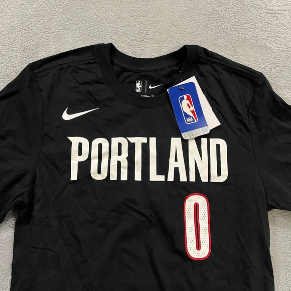 Portland Trail Blazers Damian Lillard Shirt Mens XS Nike NBA Basketball DR6395 - Picture 5 of 11